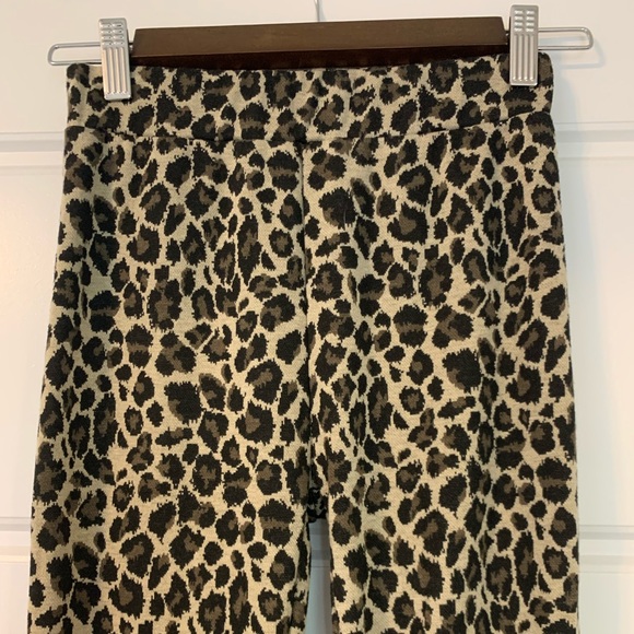 Urban Outfitters Leopard Kick Flare Pants - Picture 2 of 3